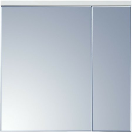 Зеркальный шкаф Aquaton Брук 80 1A200602BC010 с подсветкой Белый 