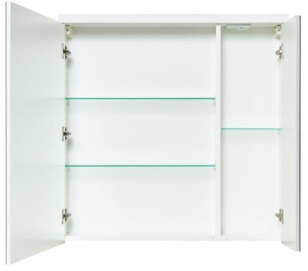 Зеркальный шкаф Aquaton Брук 80 1A200602BC010 с подсветкой Белый 