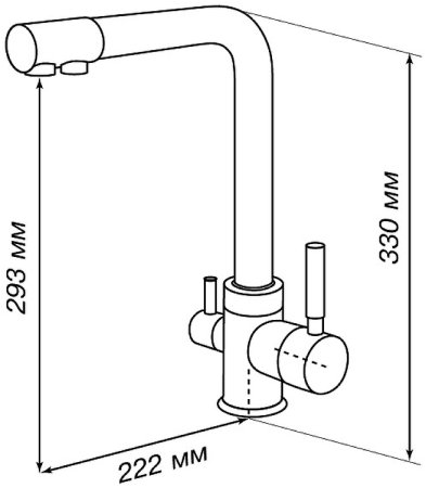 Смеситель для кухни Aquaton Руан 1AX004FCXX220 Песочный 