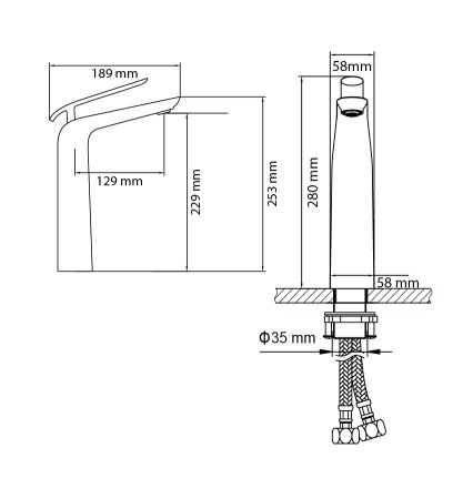 Смеситель Timo Olivia 3211/03F для раковины, черный 