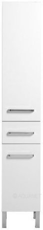 Шкаф-пенал для ванной Aquanet Сиена 35 R б/к белый (напольный) 