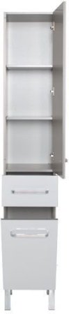 Шкаф-пенал для ванной Aquanet Сиена 35 R б/к белый (напольный) 