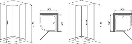 Душевая кабина Timo Armo Н-506 