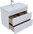 Тумба с раковиной Aquanet София 80 белый глянец (2 ящика) 