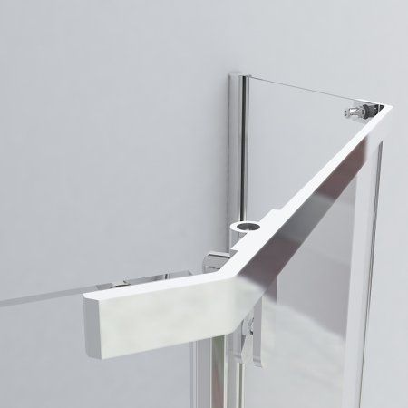 Душевой уголок Vincea Stresa 100х100 VSP-1S100CLB профиль Черный стекло прозрачное 