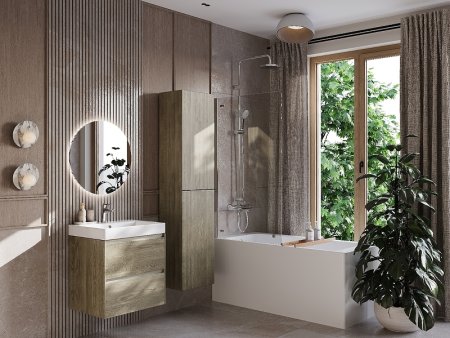 Шкаф пенал Roca Ona 40 A857635511 подвесной Темный вяз 