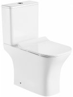 Унитаз компакт Azario Fretta Square AZ-1215+AZ-1216-G с бачком и сиденьем Микролифт Унитаз компакт Azario Fretta Square AZ-1215+AZ-1216-G с бачком и сиденьем Микролифт