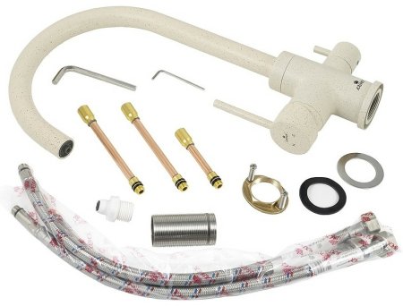 Смеситель для кухни Kaiser Merkur 26744-11 Бежевый мрамор 