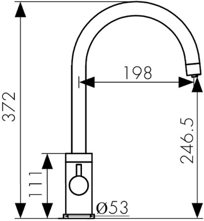 Смеситель для кухни Kaiser Merkur 26744-11 Бежевый мрамор 