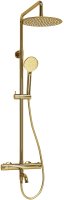 Душевая система WasserKRAFT A188.208.207.PG Thermo с термостатом Золото глянцевое