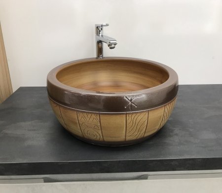 Раковина CeramaLux J2052 накладная 