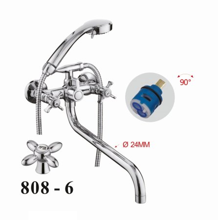 Смеситель для ванны D-Lin D146808-6, хром 