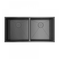 Мойка кухонная Omoikiri Taki 86-2-U/IF-GM вороненая сталь