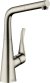 Смеситель Hansgrohe Metris M71 73812800 для кухонной мойки, сталь 