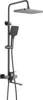 Душевая система Shevanik S6136T, оружейная сталь