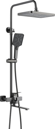 Душевая система Shevanik S6136T, оружейная сталь 
