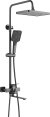 Душевая система Shevanik S6136T, оружейная сталь 