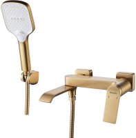Смеситель для ванны Shevanik S4102G, золотой сатин