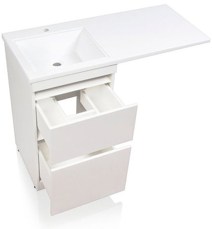 Тумба под раковину Style Line Даллас Люкс Plus 110 СС-00002347 Белая 