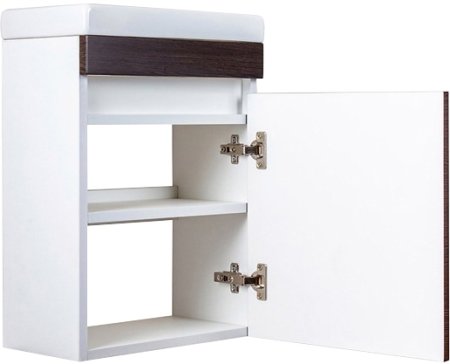 Тумба под раковину Style Line Compact 40 Люкс СС-00000417 подвесная Венге 