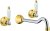Смеситель для раковины Fiore COLONIALE 02CO0636, хром/золото 
