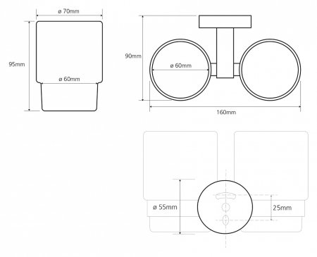 Стакан Bemeta Omega 104110022 