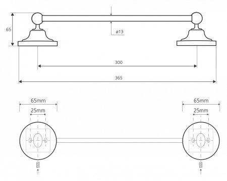 Полотенцедержатель Bemeta Retro 144204018 