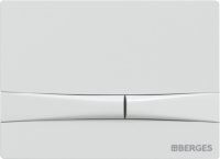 Кнопка смыва Berges Wasserhaus Novum F1 белый, глянец