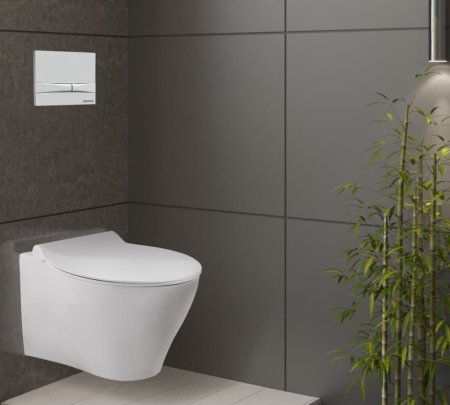 Кнопка смыва Berges Wasserhaus Novum F1 белый, глянец 