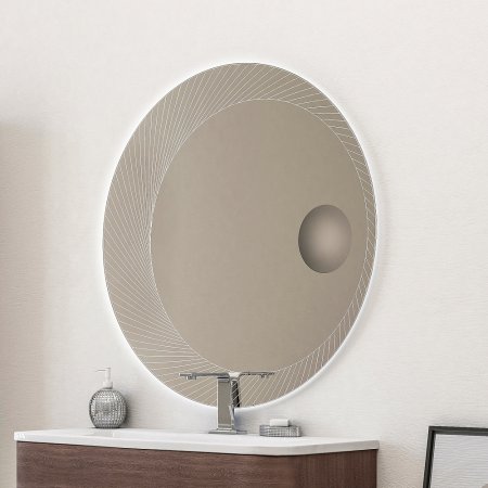 Зеркало Cezares 45011 c LED-подсветкой 100х100 