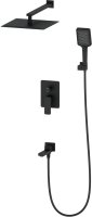 Душевая система встраиваемая WONZON & WOGHAND, Черный матовый (WW-88939003-MB)