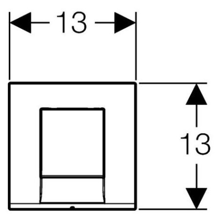 Ручной пневмопривод смыва Geberit HyTouch Bolero 116.012.21.1 для писсуара 