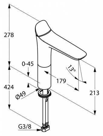 Смеситель Kludi Ambienta 532960575 для раковины 