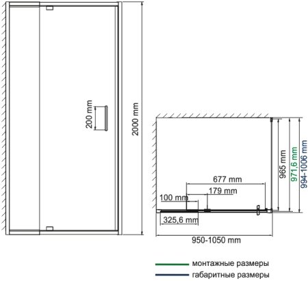 Душевой уголок WasserKRAFT Berkel 48P19 100x100 см 