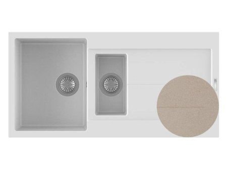 Мойка для кухни каменная Longran Enigma ENG 100x50 Саббиа 