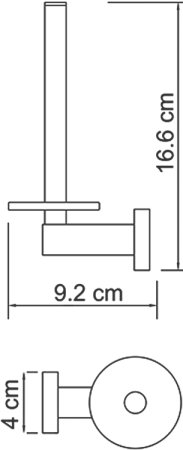 Держатель туалетной бумаги WasserKRAFT Lippe K-6597 