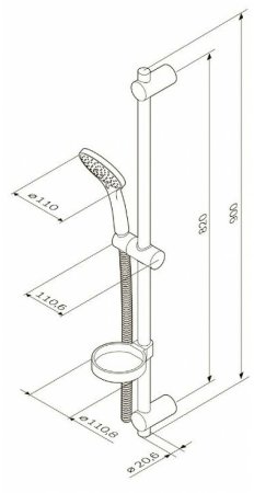 Душевой гарнитур AM.PM Spirit F0170064 Хром 