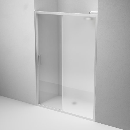 Душевая дверь AM.PM Gem 140 W90G-140-1-195MM профиль Хром матовый стекло матовое-прозрачное 