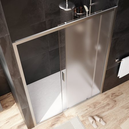 Душевая дверь AM.PM Gem 140 W90G-140-1-195MM профиль Хром матовый стекло матовое-прозрачное 