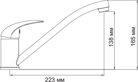 Смеситель для кухонной мойки WasserKRAFT Isen 2607 
