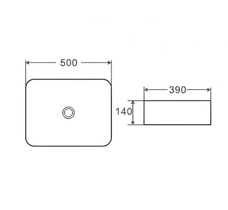 Раковина-чаша D&K Berlin 50 DT1431316 Белая 