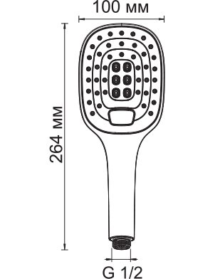 Душевая лейка WasserKRAFT A062 