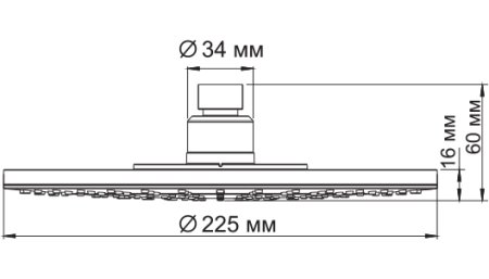 Верхний душ WasserKRAFT A067 