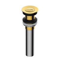 Донный клапан для раковины WasserKRAFT Push-up A253 золото глянцевое