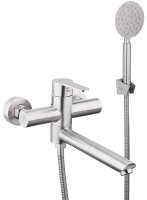 Смеситель для ванны Frap H801 F32801 универсальный Сатин