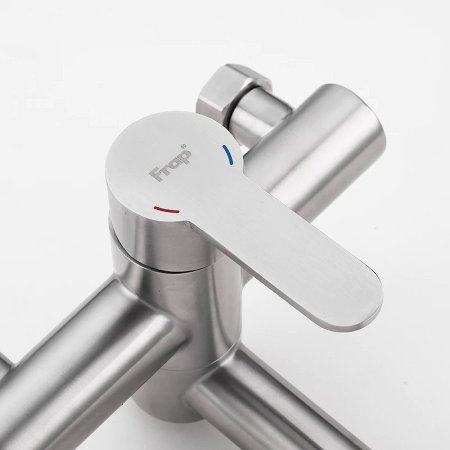 Смеситель для ванны Frap H801 F32801 универсальный Сатин 