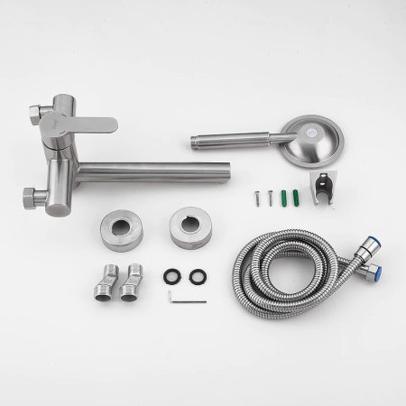 Смеситель для ванны Frap H801 F32801 универсальный Сатин 