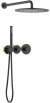 Душевая система Timo Saona SX-2359/03SM с термостатом Черная матовая 