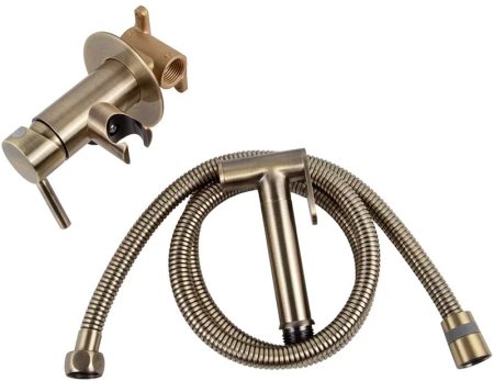 Гигиенический душ со смесителем Viko V-4923 Бронза 