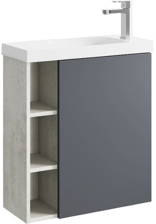 Корпус тумбы под раковину Aqwella Alba 60 R ALB0106RLS подвесной Камень натуральный 